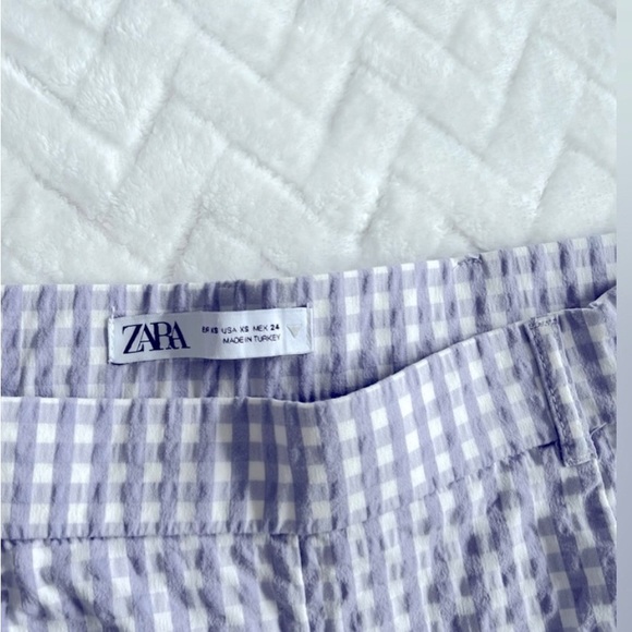 Zara purple and white gingham pants set - Picture 7 of 7